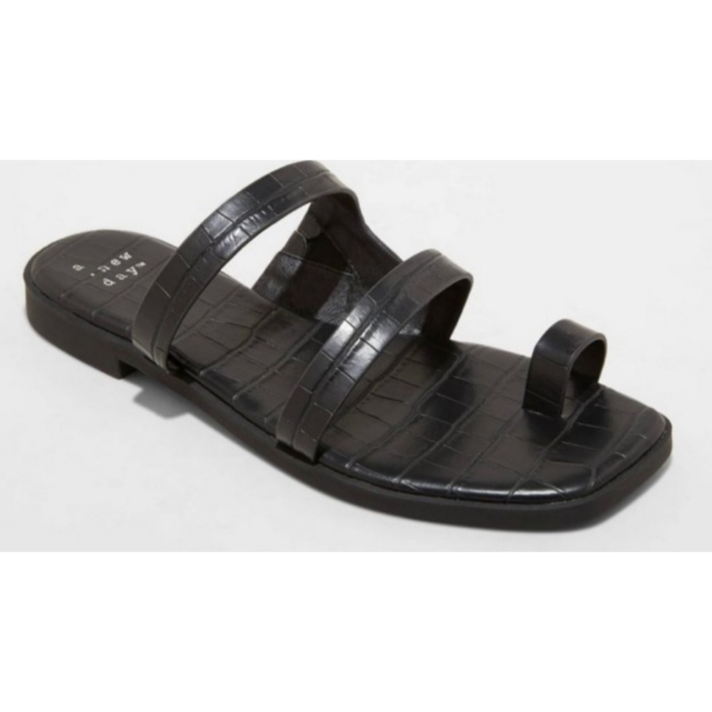 A New Day Marilyn Black  Sandals